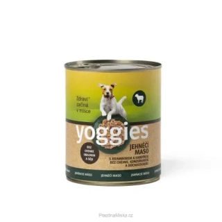 800 g Yoggies jehněčí konzerva s bramborem a karotkou