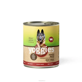 800 g Yoggies hovězí konzerva s ostropestřcem mariánským