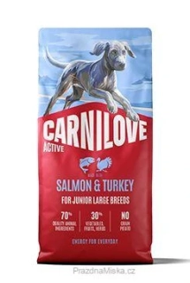 Carnilove Dog Active Dry Salmon&Turkey Junior LB 12kg