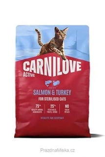 Carnilove Cat Active Dry Salmon&Turkey Steril.Ad.AB 2kg