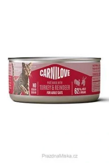 Carnilove Cat Can Paté Turkey & Reindeer 100g