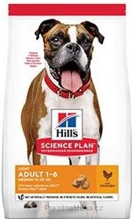 Hill's Science Plan Canine Adult Light Medium Chicken 14 kg