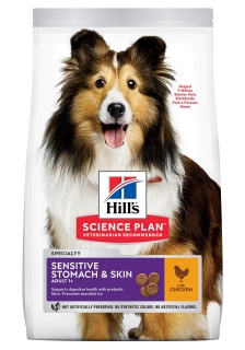 Hill's Science Plan Canine Adult Sensit.Stom. & Skin Medium Chicken 14 kg